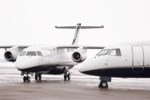 two dornier aircraft outside on hangar ramp